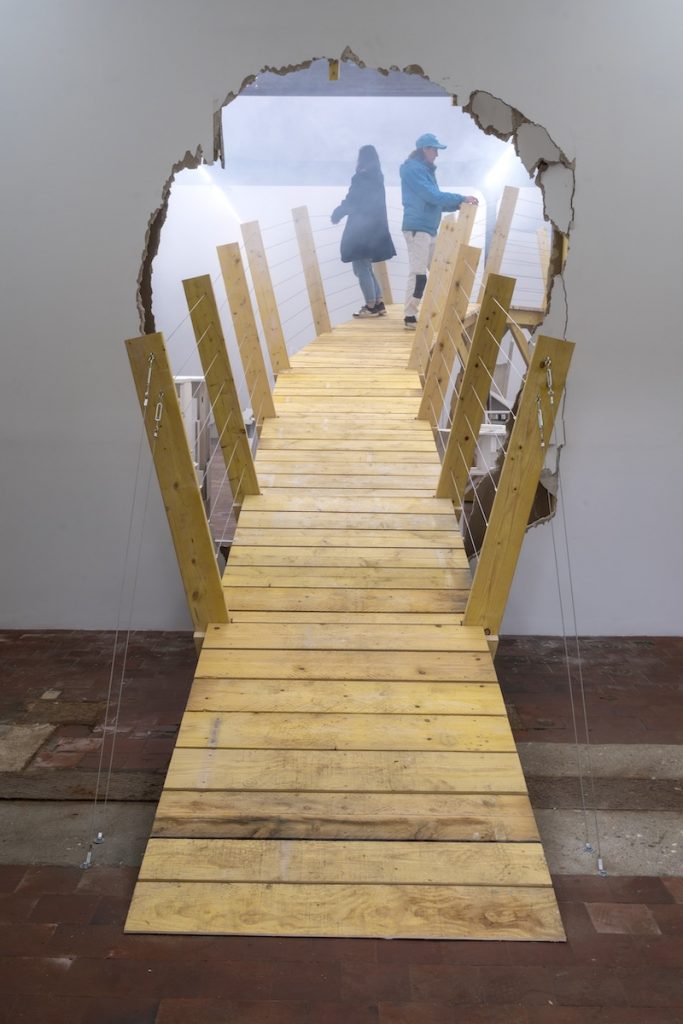 Vue exposition monographique « Regardum », Séverine Hubard au SHED - site Gresland, Notre-Dame-de-Bondeville - Photo Marc Domage