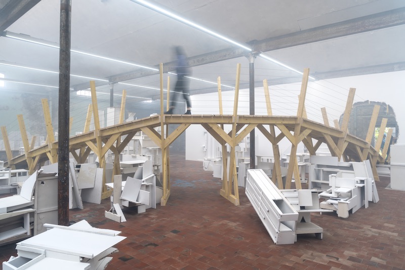 Vue exposition monographique « Regardum », Séverine Hubard au SHED - site Gresland, Notre-Dame-de-Bondeville - Photo Marc Domage