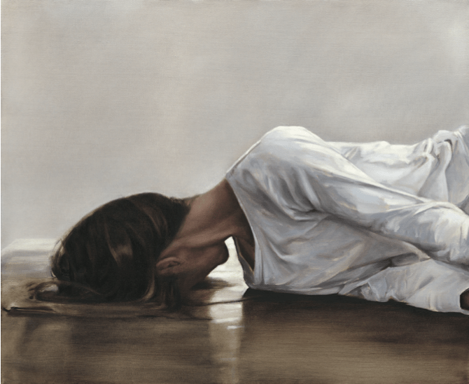 Lara Bloy, Sans titre II, 2022. Huile sur toile, 73 x 100 cm Courtesy artiste et H Gallery Paris. Photo Aurélien Mole