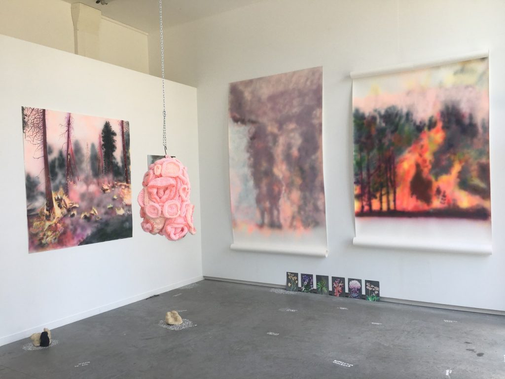 Vue exposition Sauvage ! Une exposition de Laurence Broydé - L’Atelier 8 Nantes