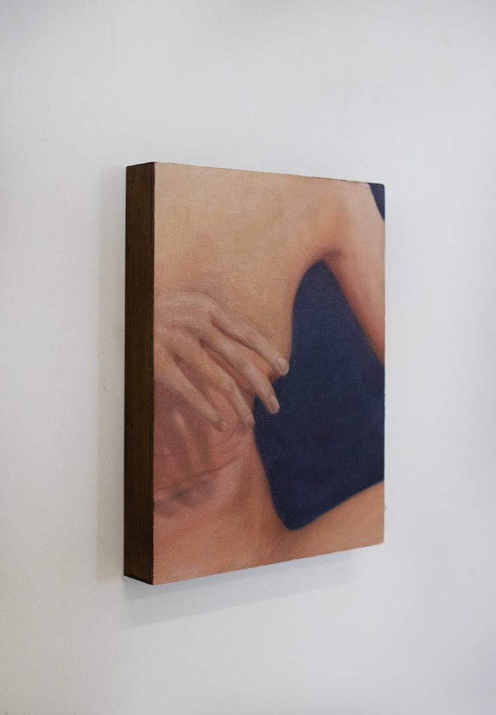 Renske Linders, Ombre II ( 2023 ) Huile sur Bois, 19 x 24 cm