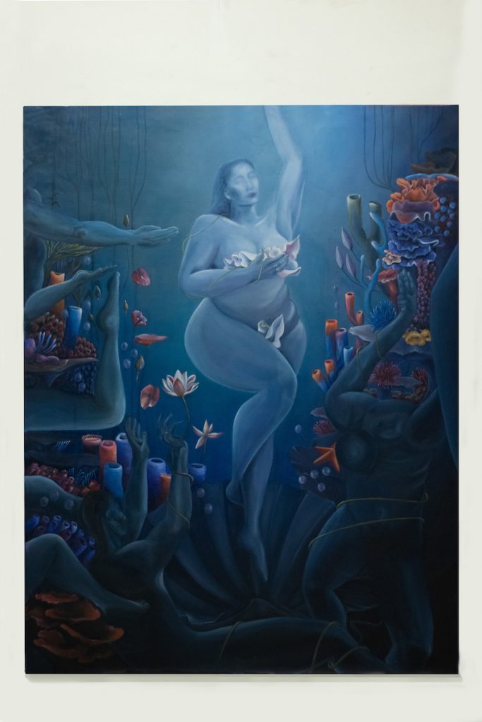 Renske LindersOphelia ( 2023 ) Huile sur Toile , 150 x 200 cm
