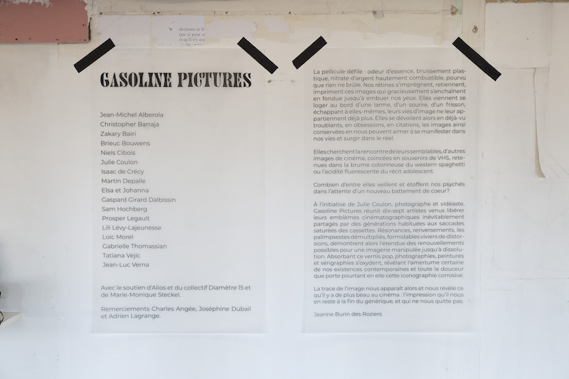 Exposition collective Gasoline Pictures, L’influence du cinéma dans la scène artistique émergente, jusqu'au 06 octobre 2023, Tour Orion, Montreuil