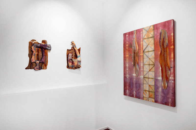 Vue de l'exposition Amandine Guruceaga, Healing Surfaces - Photo Allison Borgo