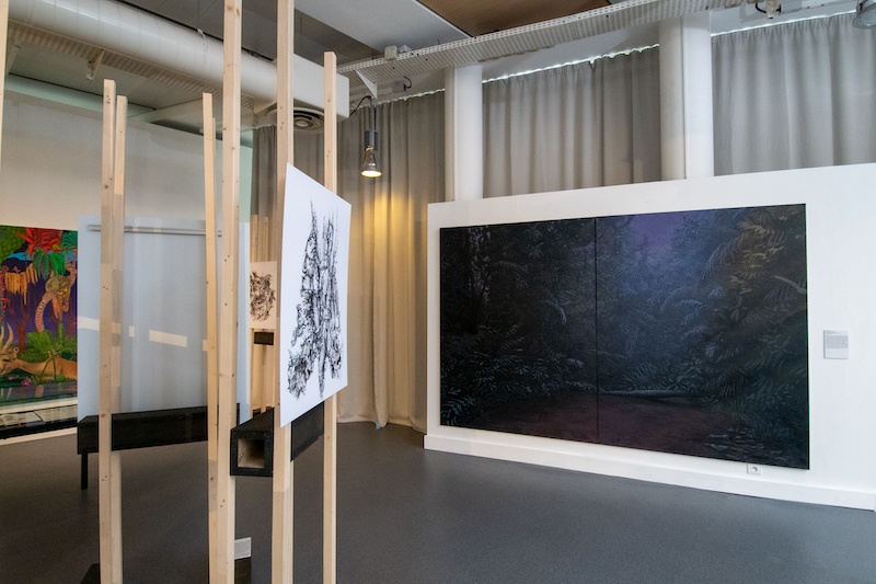 Vue exposition Forêt, Vert Fragile, Bibliothèque Alcazar de la Ville de Marseille - Photographie Edyta Tolwinska