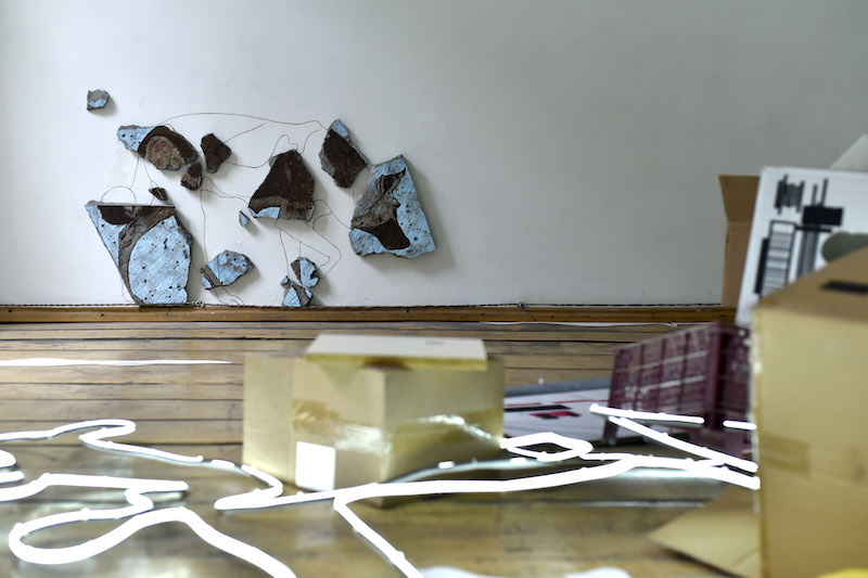 Vue exposition ALL AROUND / ՊԱՐԱԳԱՅԾ , solo show de Vincent Gallais, Dalan Art Gallery - Photographie : Tina Gevorgyan / Khandoot Paruyryan / Vincent Gallais