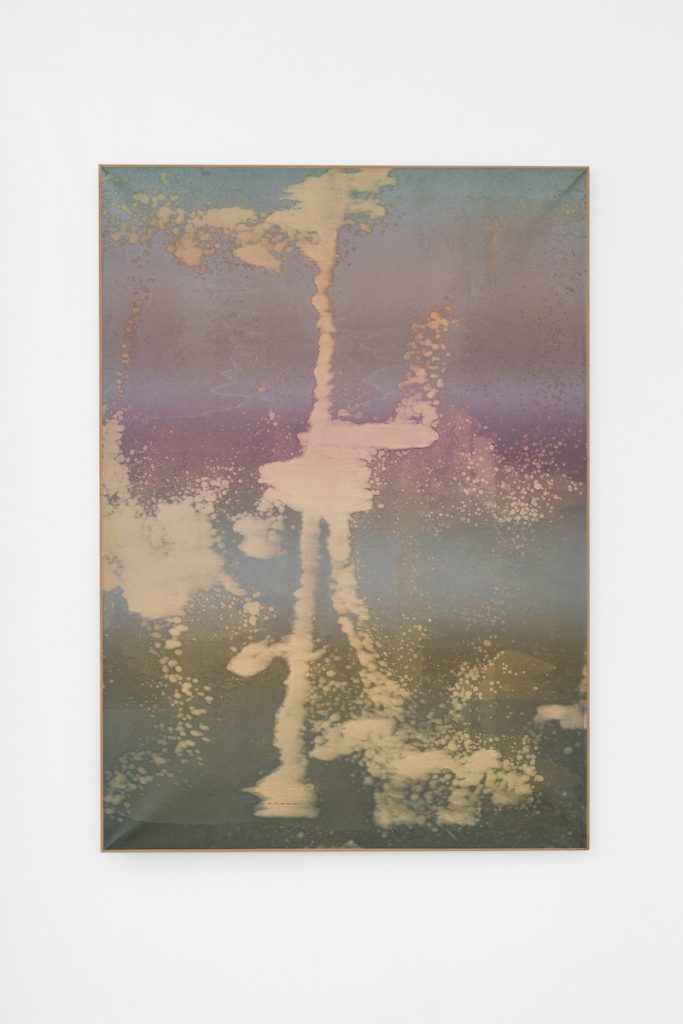 Ezio Gribaudo, Cieli, 1975, paper mounted on canvas, 124.5 x 88.5 cm, unique Margot Montigny