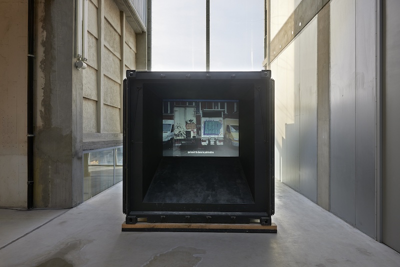 Apolline DUCROCQ, vue de l’exposition "Les Îlots bleus", 2024, Frac Grand Large, Dunkerque © Photo : Paul Tahon
